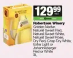 SuperSpar Robertson Winery Golden Nectar offer