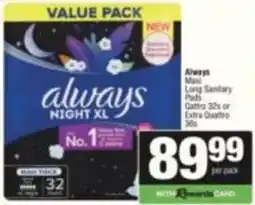 SuperSpar Always Night XL offer