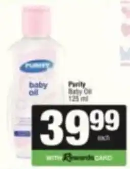 SuperSpar Purity baby oil offer