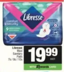 SuperSpar Libresse Maxi Sanitary Pads offer