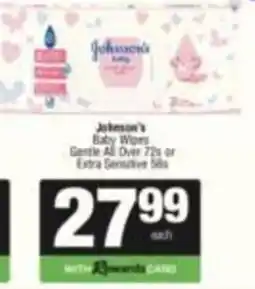 SuperSpar Johnson's Baby Wipes offer