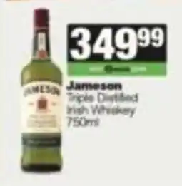 SuperSpar Jameson Triple Distilled Irish Whiskey offer
