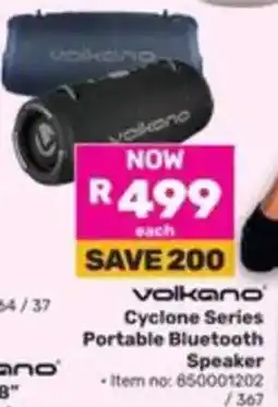 Game Volkano Cyclone Series Portable Bluetooth Speaker offer