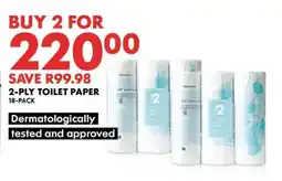 Woolworths 2-Ply Toilet Paper 18-Pack offer