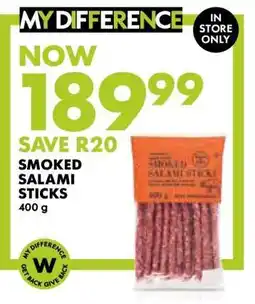 Woolworths Smoked Salami Sticks offer