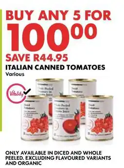 Woolworths Italian Canned Tomatoes offer