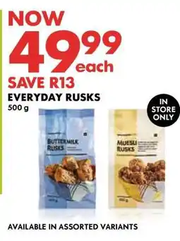 Woolworths Everyday Rusks offer