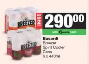 Bacardi Breezer Spirit Cooler Cans