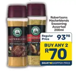 Pick n Pay Robertsons Masterblends Seasoning Assorted 200ml offer