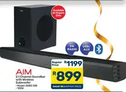 Pick n Pay AIM 2.1 Channel Soundbar with Wireless Subwoofer offer