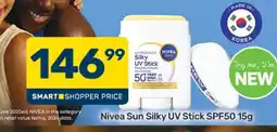 Pick n Pay Nivea Sun Silky UV Stick SPF50 15g offer