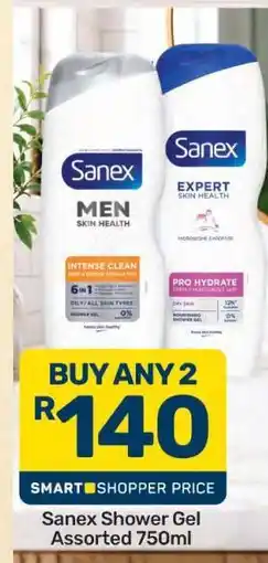Pick n Pay Sanex Shower Gel Assorted 750ml offer