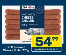 Pick n Pay PnP Smoked Cheese Griller 375g offer