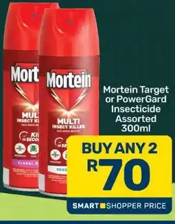 Pick n Pay Mortein Target or PowerGard Insecticide Assorted 300ml offer