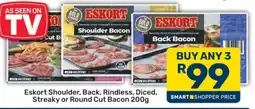 Pick n Pay Eskort Shoulder, Back, Rindless, Diced, Streaky or Round Cut Bacon 200g offer
