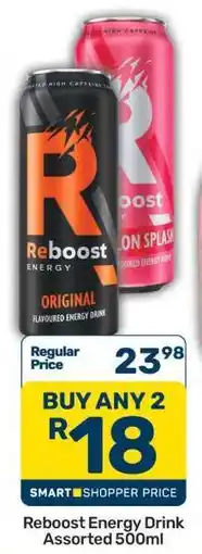 Pick n Pay Reboost Energy Drink Assorted 500ml offer