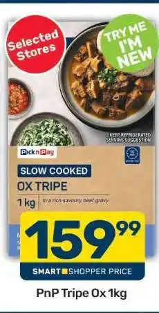 Pick n Pay PnP Tripe Ox 1kg offer