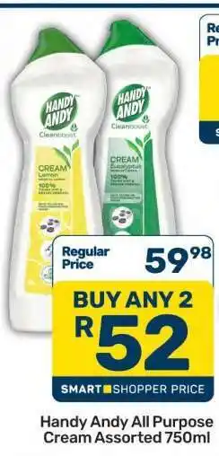 Pick n Pay Handy Andy All Purpose Cream Assorted 750ml offer