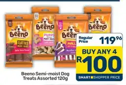 Pick n Pay Beeno Semi-Moist Dog Treats Assorted 120g offer