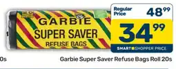 Pick n Pay Garbie Super Saver Refuse Bags Roll 20s offer