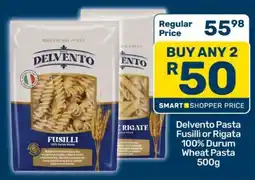 Pick n Pay Delvento Pasta Fusilli or Rigata 100% Durum Wheat Pasta 500g offer