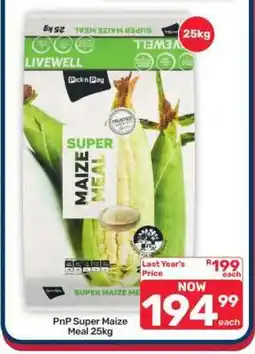 Pick n Pay Hypermarket PnP Super Maize Meal 25kg offer