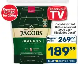 Pick n Pay Hypermarket Jacobs Instant Coffee Assorted 300g offer