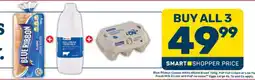 Pick n Pay Hypermarket Blue Ribbon Classic White Sliced Bread 700g, Fresh Milk 2 Litre, Eggs Large 6s offer