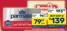 Pick n Pay Hypermarket Parmalat or Bonnita Salted Butter 500g offer