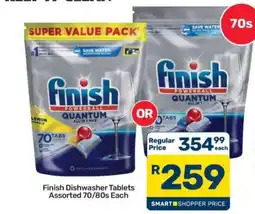 Pick n Pay Hypermarket Finish Dishwasher Tablets Assorted 70/80s offer