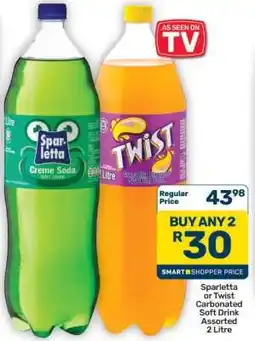 Pick n Pay Hypermarket Sparletta or Twist Carbonated Soft Drink offer