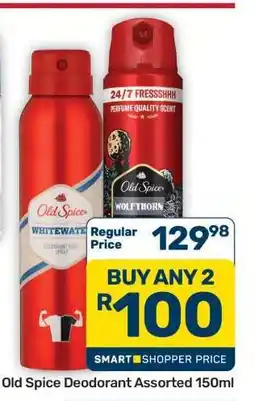 Pick n Pay Hypermarket Old Spice Deodorant Assorted 150ml offer