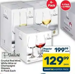 Pick n Pay Hypermarket Pauline Crystal Glasses offer