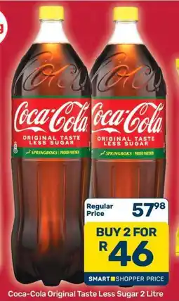 Pick n Pay Hypermarket Coca-Cola Original Taste Less Sugar 2 Litre offer