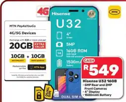 Pick n Pay Hypermarket Hisense U32 16GB offer