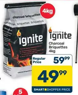 Pick n Pay Hypermarket Ignite Charcoal Briquettes 4kg offer
