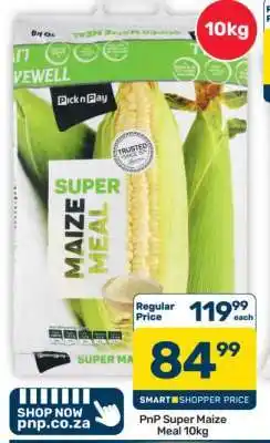 Pick n Pay Hypermarket PnP Super Maize Meal 10kg offer