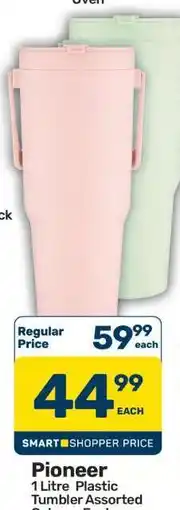 Pick n Pay Hypermarket Pioneer 1 Litre Plastic Tumbler Assorted offer