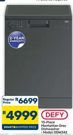 Pick n Pay Hypermarket DEFY 13-Place Manhattan Grey Dishwasher offer
