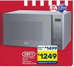 Pick n Pay Hypermarket DEFY 30 Litre Mirror Finish Electronic Microwave Oven offer