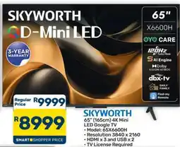 Pick n Pay Hypermarket SKYWORTH QD-Mini LED TV offer