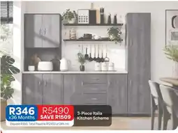 OK Furniture 3-Piece Italia Kitchen Scheme offer