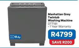 OK Furniture Manhattan Grey Twintub Washing Machine offer
