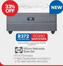OK Furniture Sealy 152cm Nebraska Base Set offer