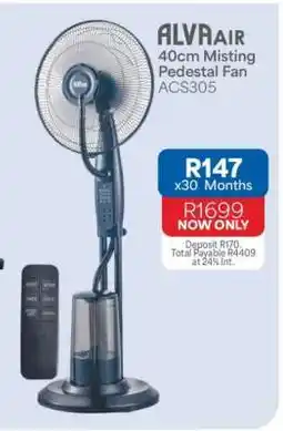 OK Furniture ALVA Air 40cm Misting Pedestal Fan ACS305 offer
