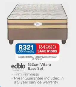 OK Furniture 152cm Vitara Base Set offer