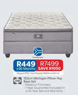 OK Furniture 152cm Michigan Pillow-Top Base Set offer