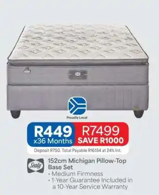 OK Furniture 152cm Michigan Pillow-Top Base Set offer