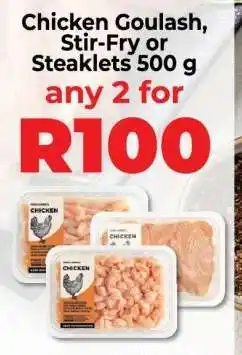 Food Lover's Market Chicken Goulash, Stir-Fry or Steaklets 500 g offer