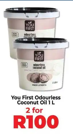 Food Lover's Market You First Odourless Coconut Oil 1 L offer